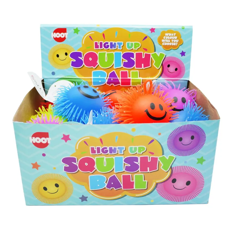 LIGHT UP BALL SQUISHY DISP x24
