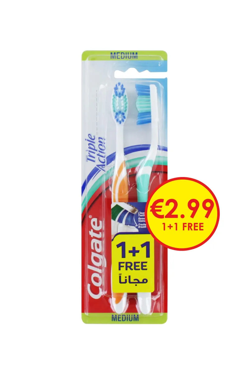 COLGATE TRIPLE ACTION 1+1 TOOTHBRUSH