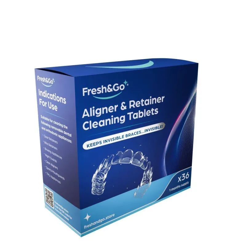 FRESH & GO RETAINER CLEANING TABLETS (36 ONE MONTH)