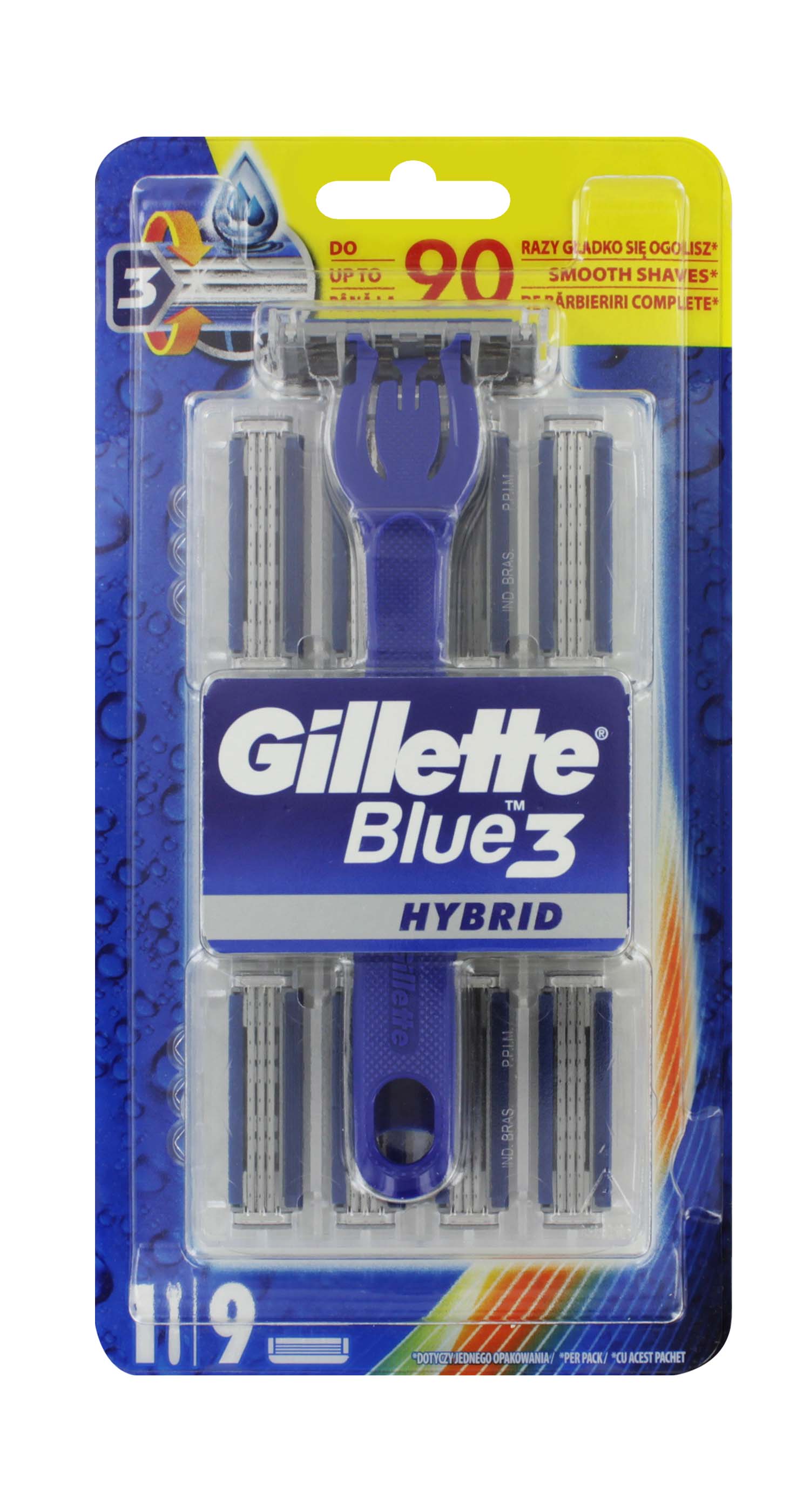 GILLETTE BLUE 3 HYBRID 9 BLADES