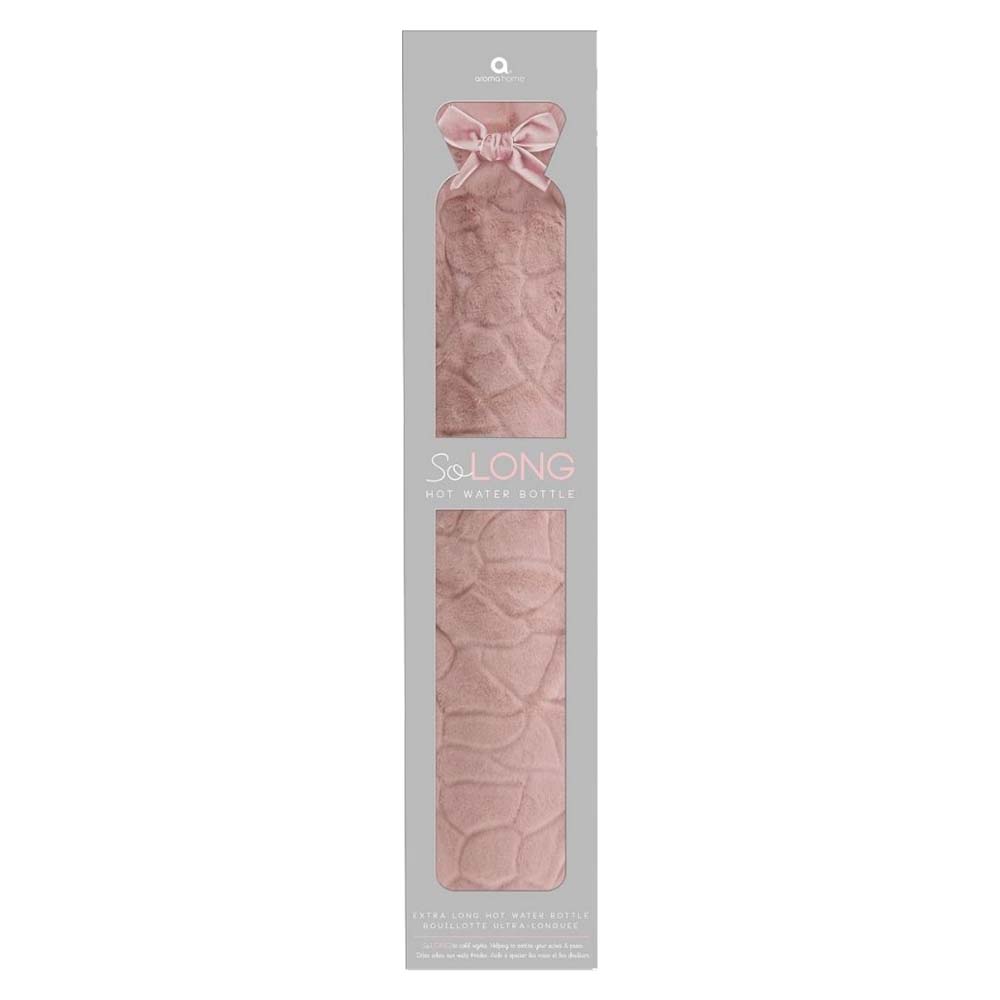 SO LONG PINK FUR LONG HOT WATER BOTTLE BOXED***special