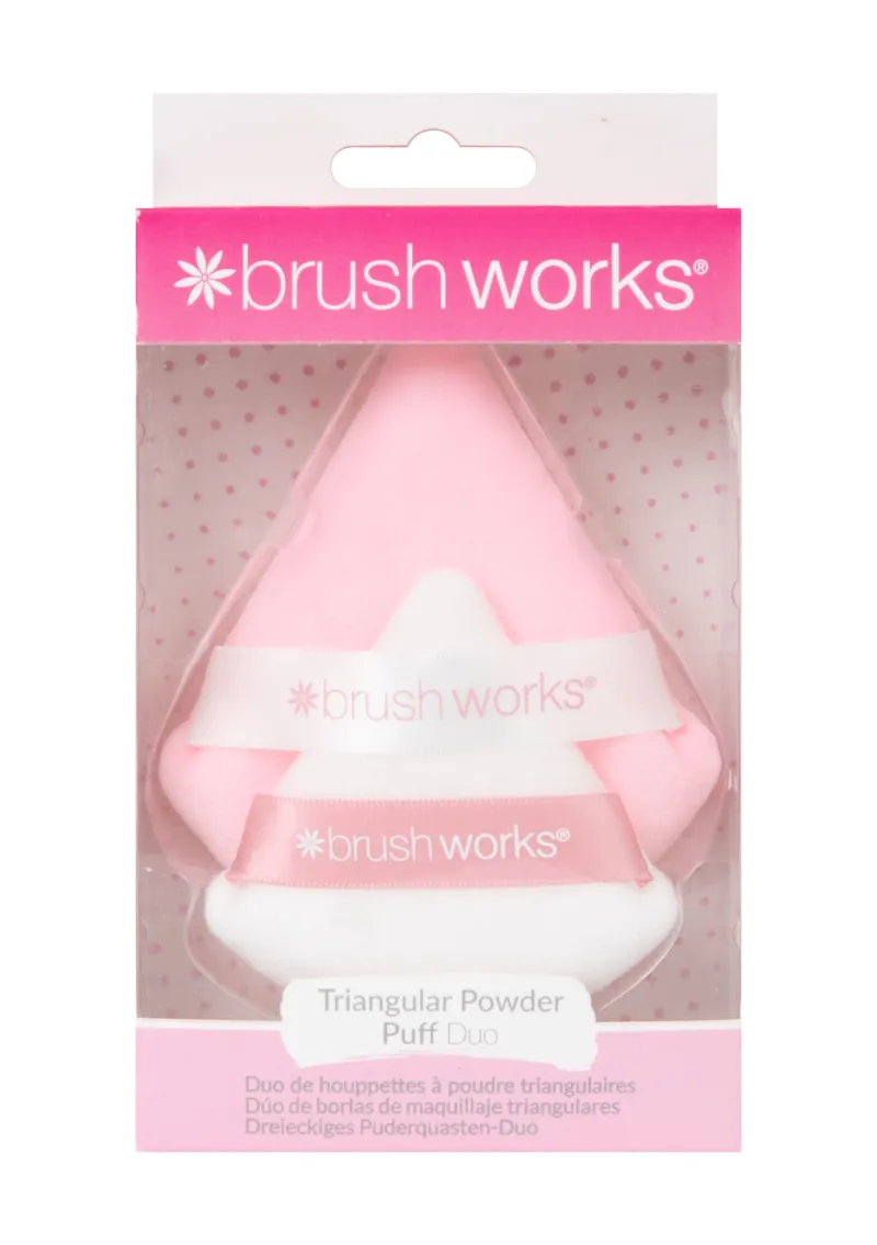 BRUSH WORKS TRIANGULAR POWDER PUFF