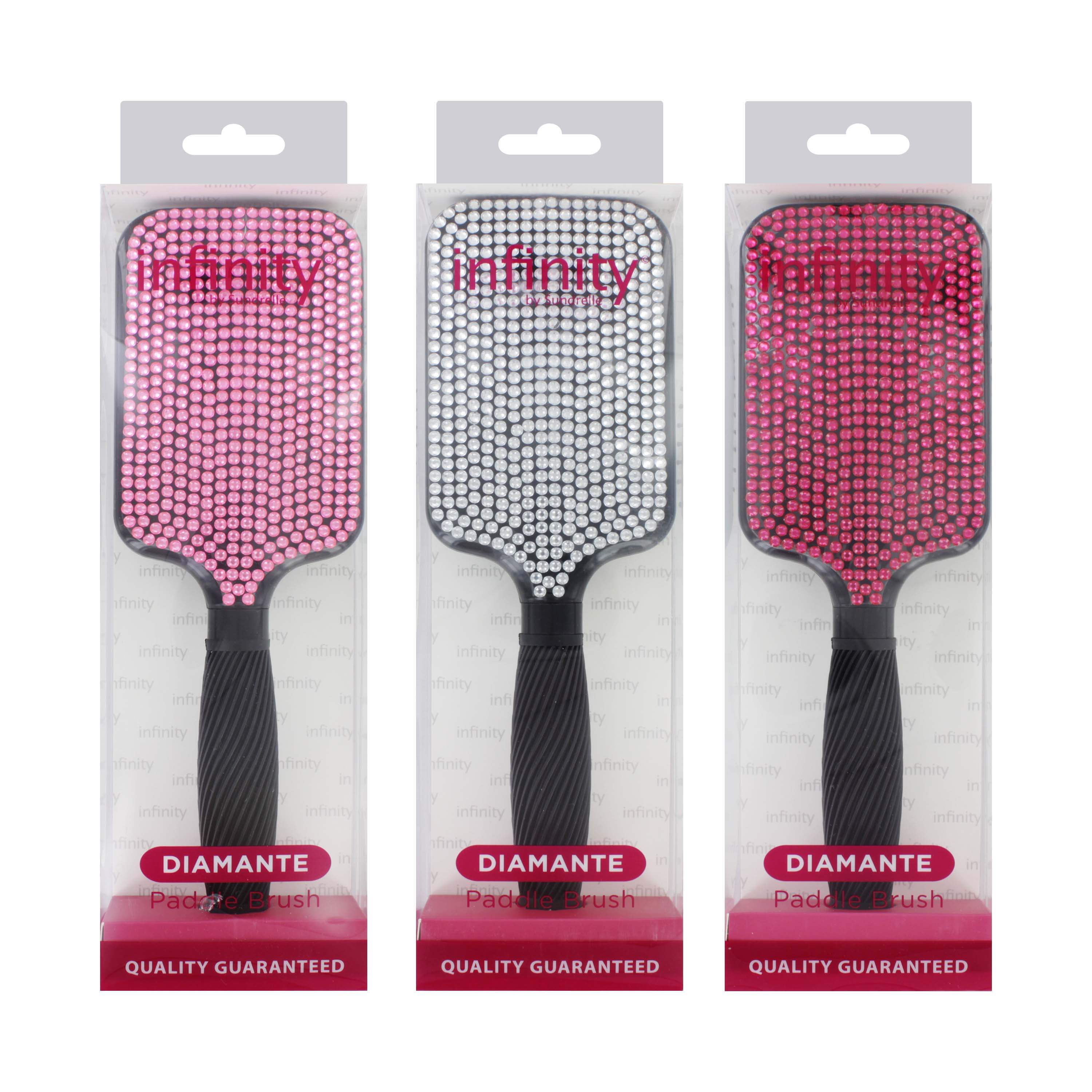 INFINITY DIAMANTE PADDLE HAIRBRUSH BOXED