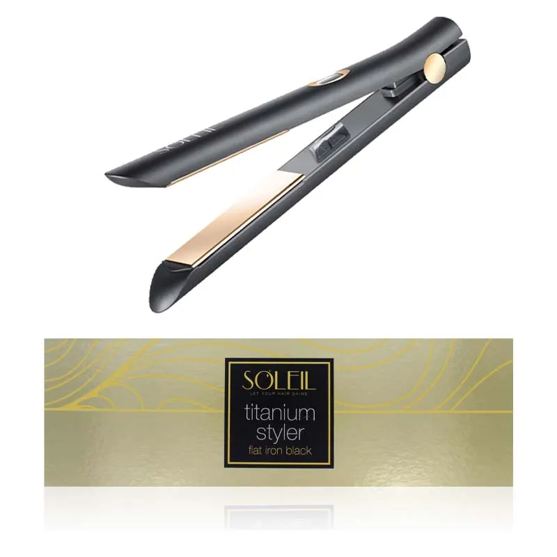 SOLEIL FLAT HAIR IRON TITANIUM BLACK L10HSTEU-B1