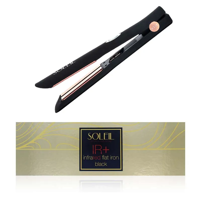 SOLEIL INFRARED FLAT HAIR IRON BLACK L10HSIRPEU-B1