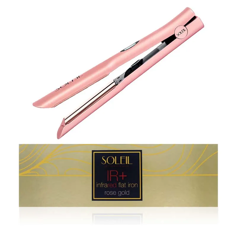 SOLEIL INFRARED FLAT HAIR IRON ROSE GOLD L10HSIRPEU-M39