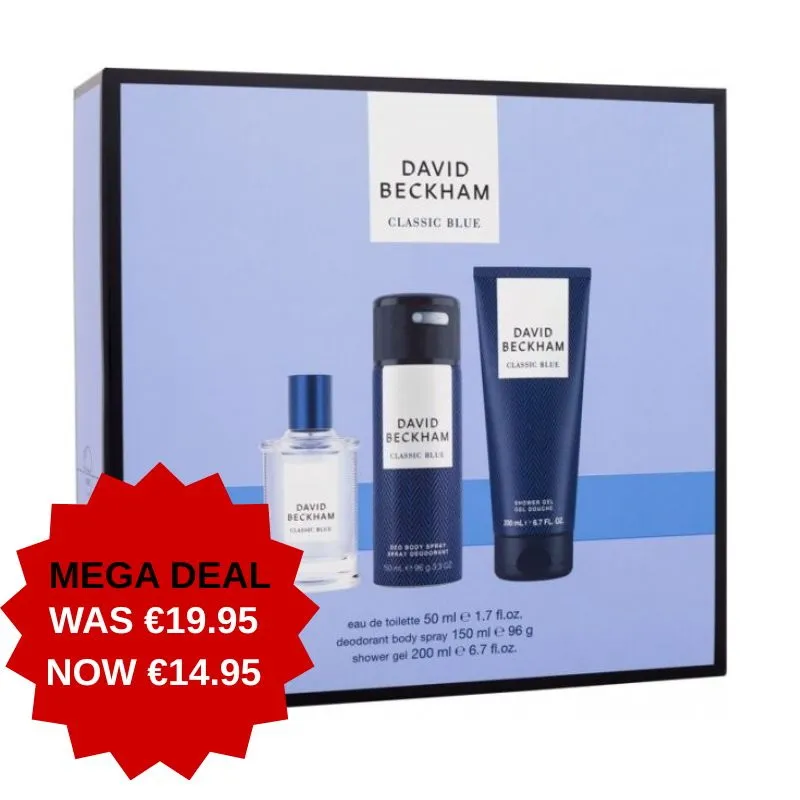DAVID BECKHAM CLASSIC BLUE 3pce SET ***SPECIAL 25