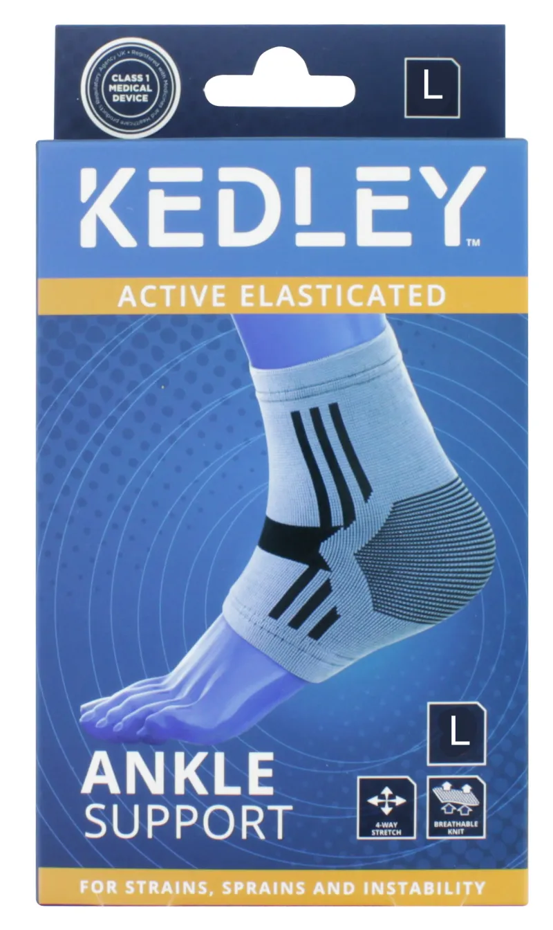 KEDLEY ELASTICED ANKLE SUPPORT LARGE KED006