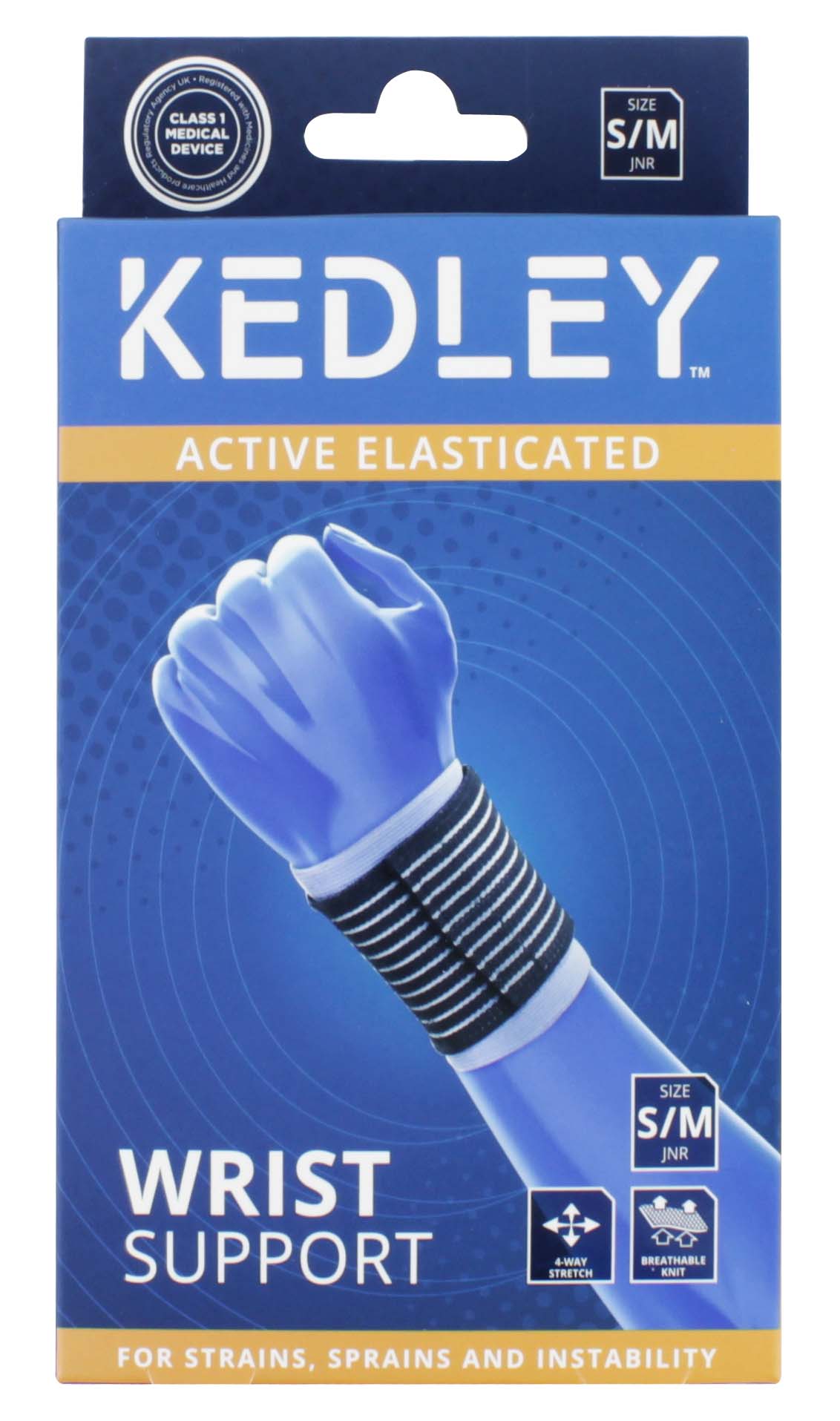 KEDLEY ELASTICED WRIST SUPPORT JUNIOR KED013