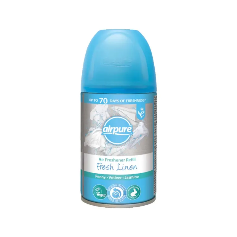 AIRPURE AIR FRESHNER REFILL FRESH LINEN 250ml