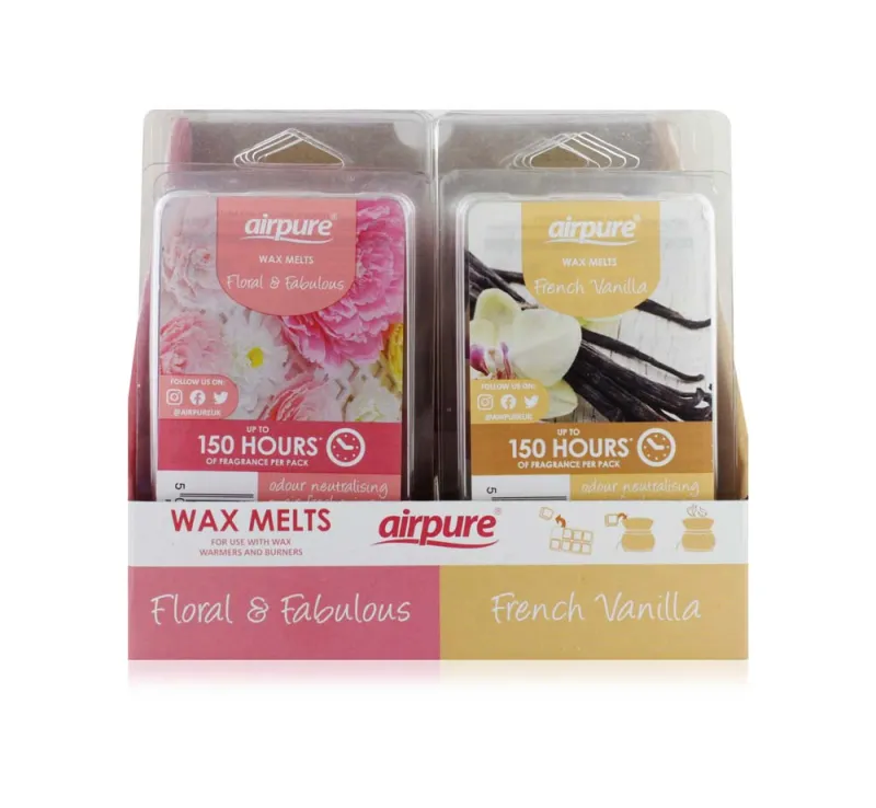AIRPURE WAX MELTS DISP vanilla/floral x12