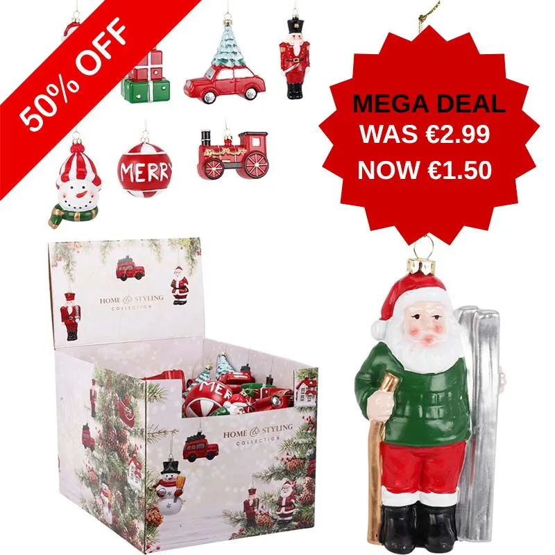 ACH000700 HANG DECO XMAS FIGURE 7CM mix disp x63***SPECIAL 25