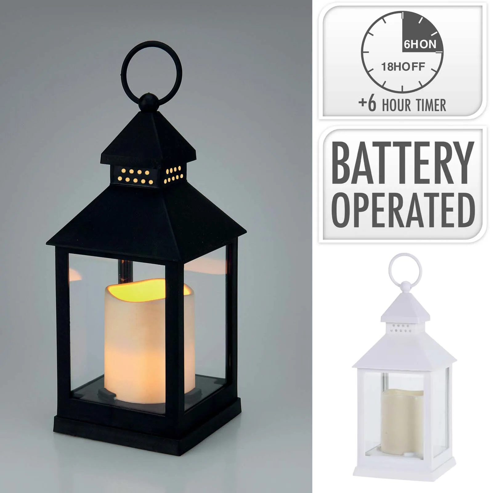ANX000110 LANTERN WITH LED CANDLE