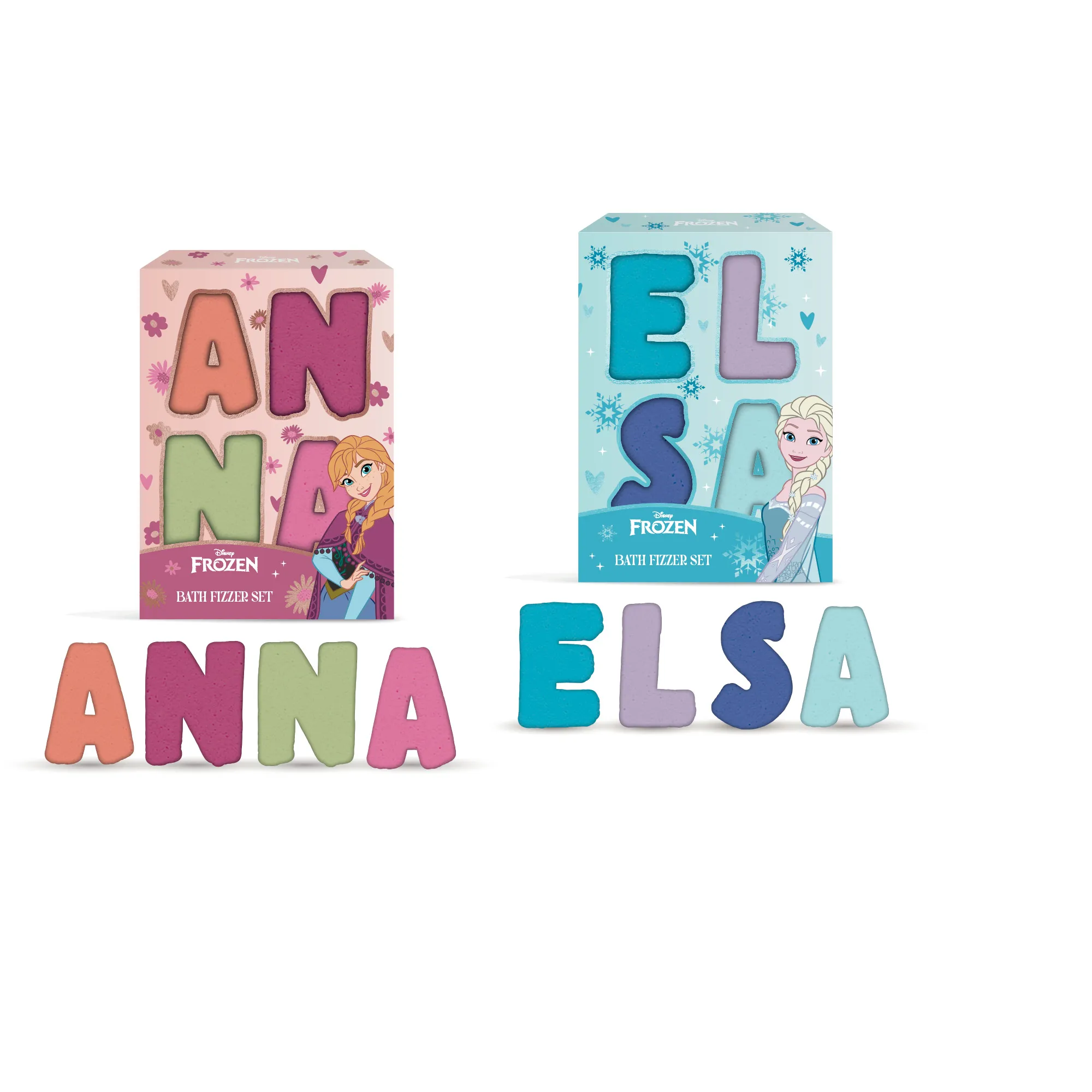 2053833 DISNEY FROZEN 4  LETTERS BATH FIZZERS