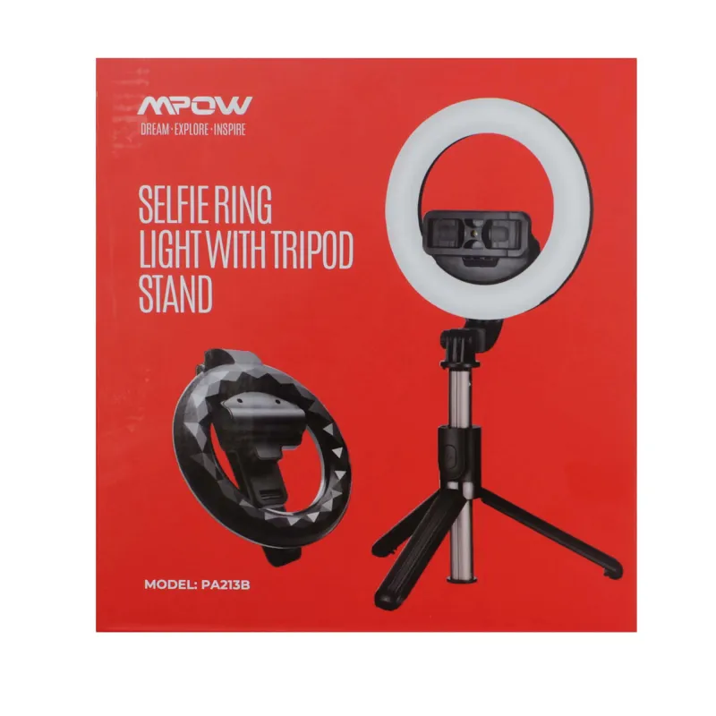 PA213B MPOW SELFIE RING LIGHT WITH TRIPOD STAND