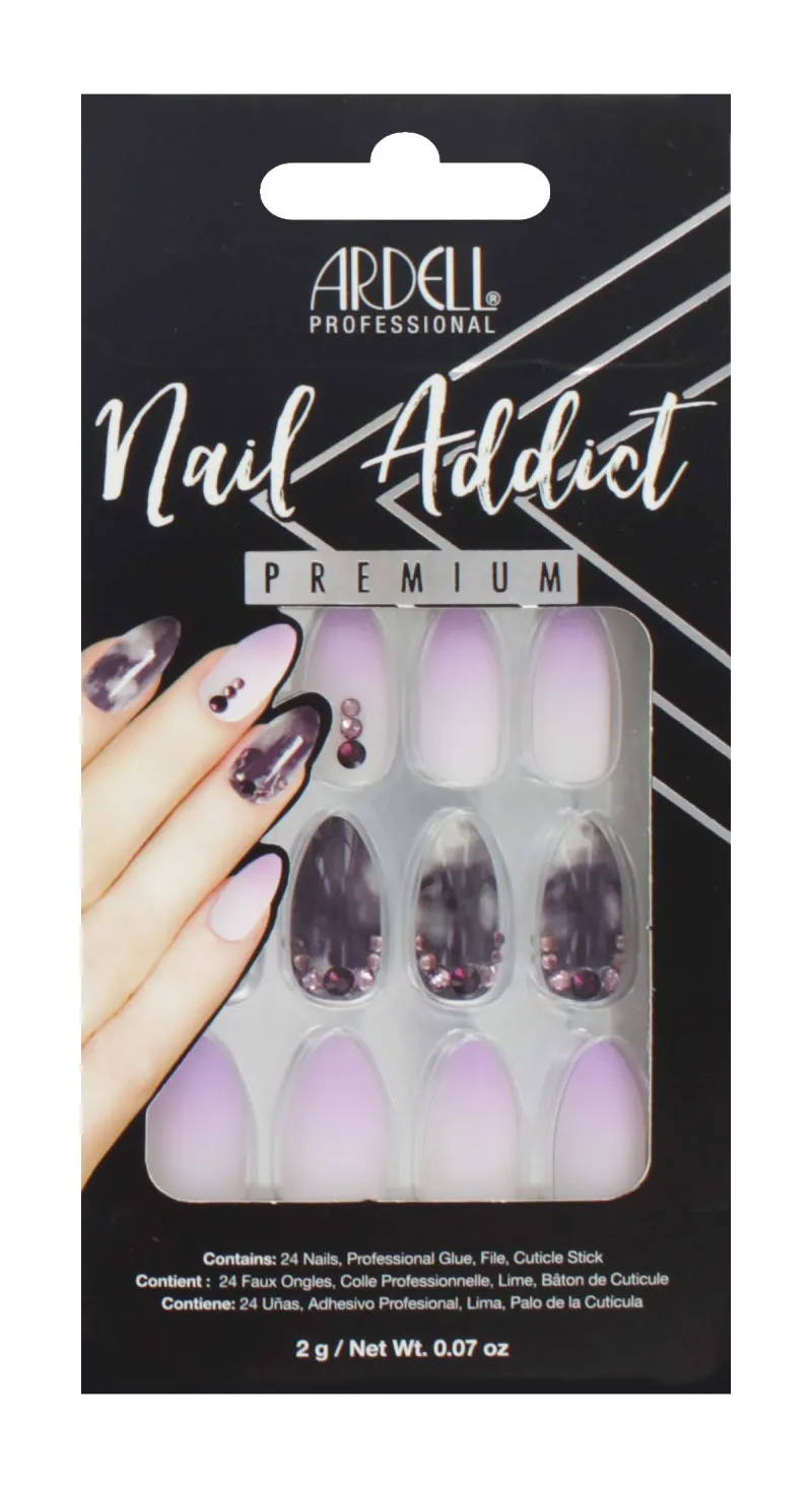 ARDELL MARBLE PURPLE OMBRE NAILS 62116