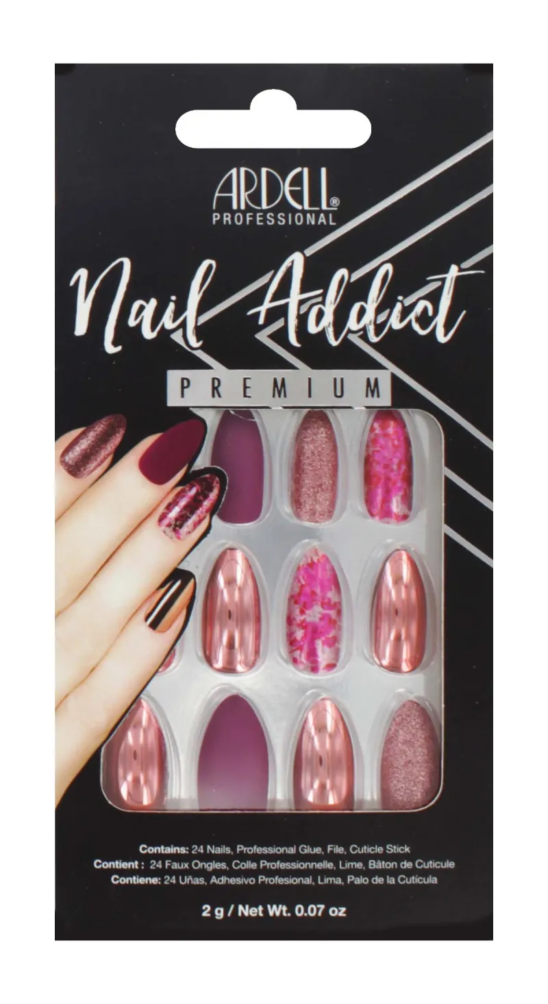 ARDELL CHROME PINK  FOIL NAILS 75888