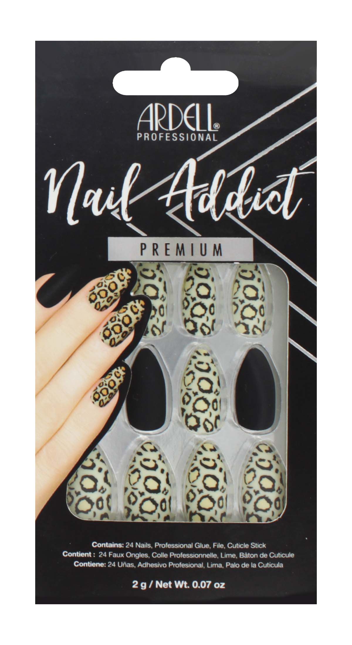 ARDELL BLACK LEOPARD NAILS 63835