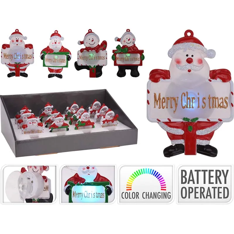 AX5310230 XMAS SUCTION WINDOW LIGHT UP DISP X16