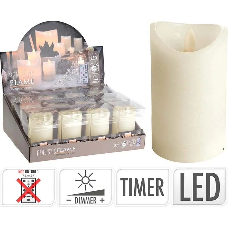 AX5402140 BATTERY WAX CANDLE 75X150mm DISP X12