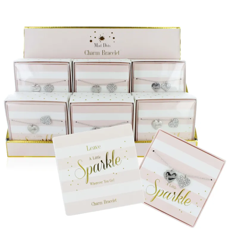 LP41921 MAD DOTS HEARTS BRACELET x12