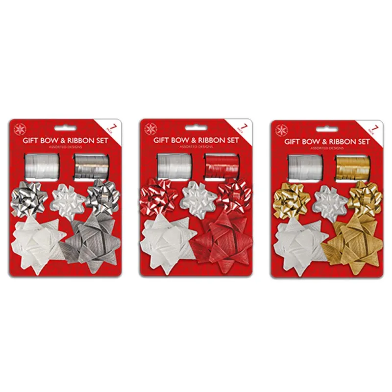 XMA7088OB GIFT BOW & RIBBON SET 7 PACK