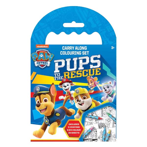 PAW PATROL CARRY ALONG COLOURING SET
