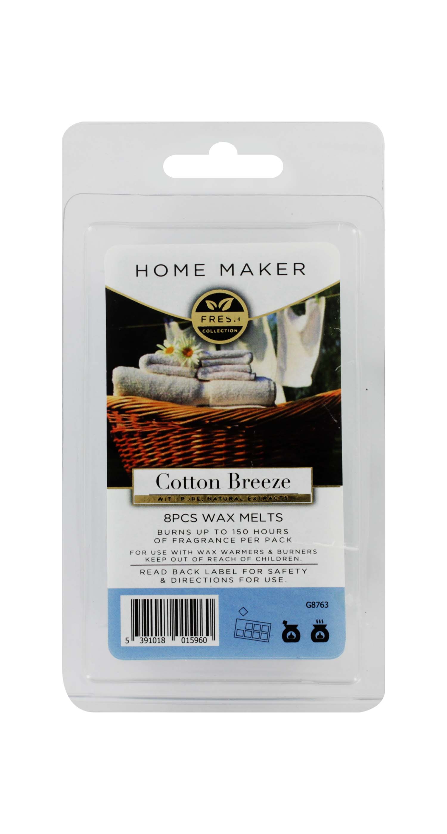 HOME MAKER WAX MELTS COTTON BREEZE