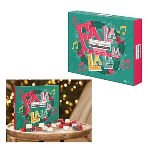 YANKEE ADVENT CALENDAR 24 TEA LITES SET