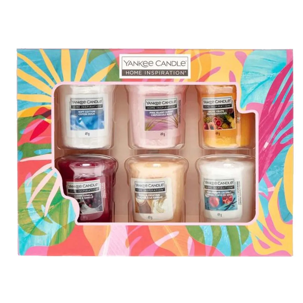 YANKEE 6 VOTIVE CANDLE SET