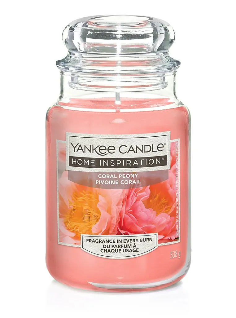 YANKEE CANDLE HOME INSPIRATION CORAL PEONY 538g x 4