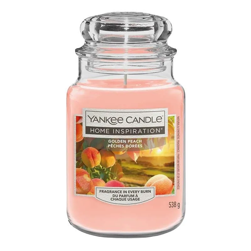 YANKEE CANDLE HOME INSPIRATION GOLDEN PEACH 538g x 4