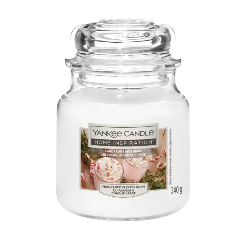 YANKEE CANDLE HOME INSPIRATION CANDY CANE MILKSHAKE 340g x4