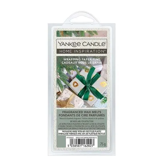 YANKEE WAX MELTS 75g WRAPPING PAPER PINE