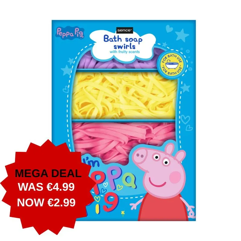 2041974 PEPPA PIG 4pce BATH SWIRLS GIFT SET***SPECIAL 25