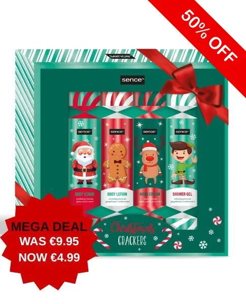 2041078 SENCE COLLECTION XMAS 4pce BODY CRACKER SET***special 25