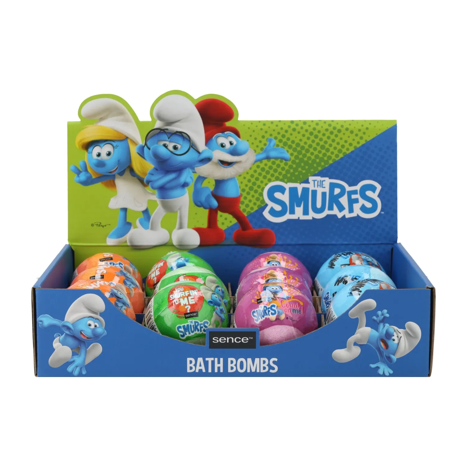 2045949 SMURFS BATH BOMB 100g DISP x12