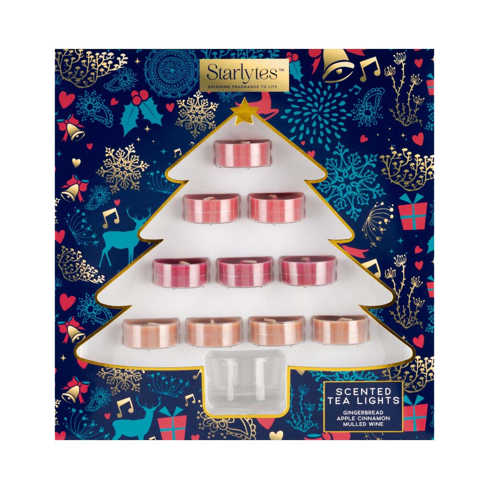 90639 STARLYTES CHRISTMAS TREE VOTIVE & HOLDER