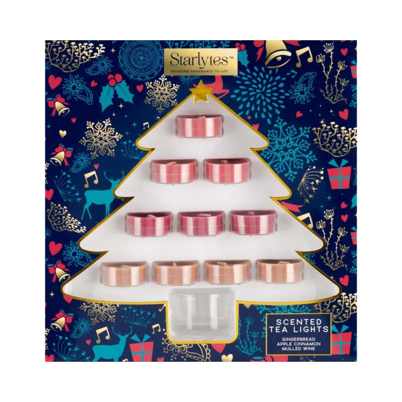 90639 STARLYTES CHRISTMAS TREE VOTIVE & HOLDER