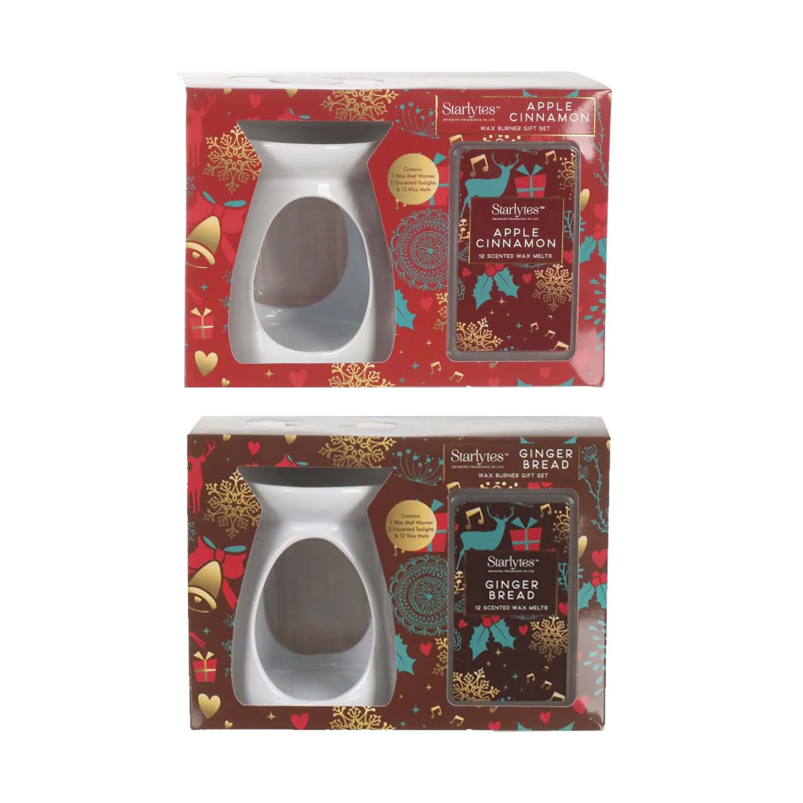 90676 STARLYTES CHRISTMAS WAX BURNER GIFT SET