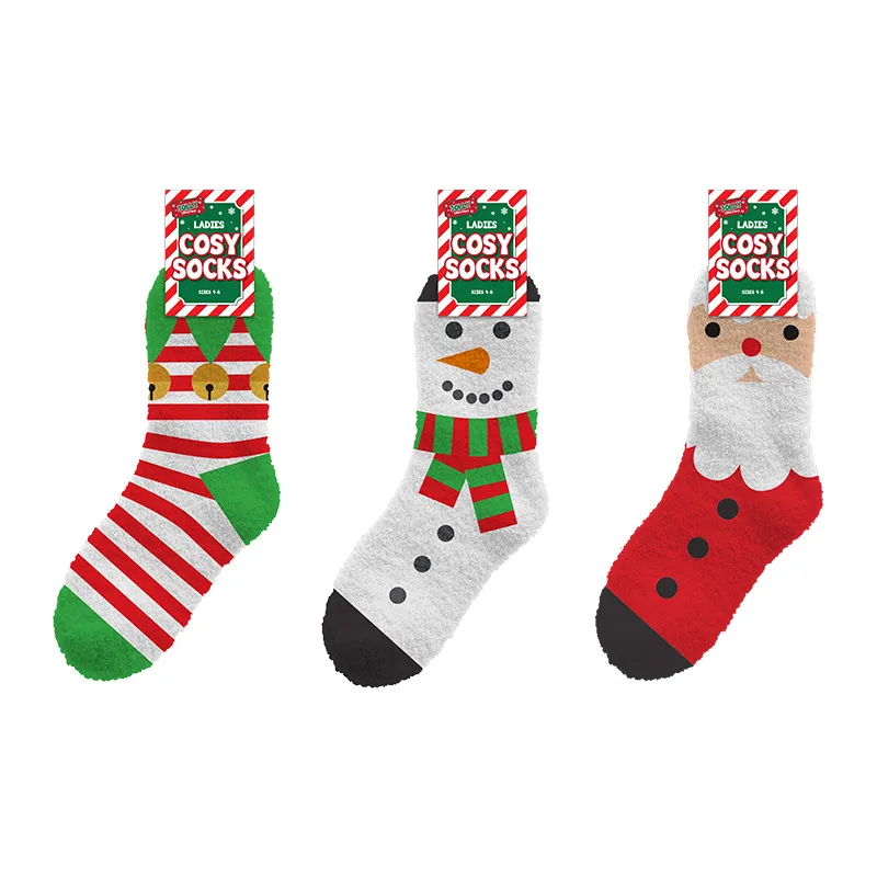 XMA1770 Ladies Cosy Christmas Socks