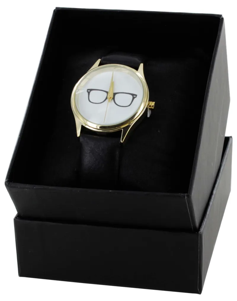 ASOS SPECS LEATHER STRAP WATCH