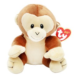 TY MONKEY CUDDLY TOY 15cm