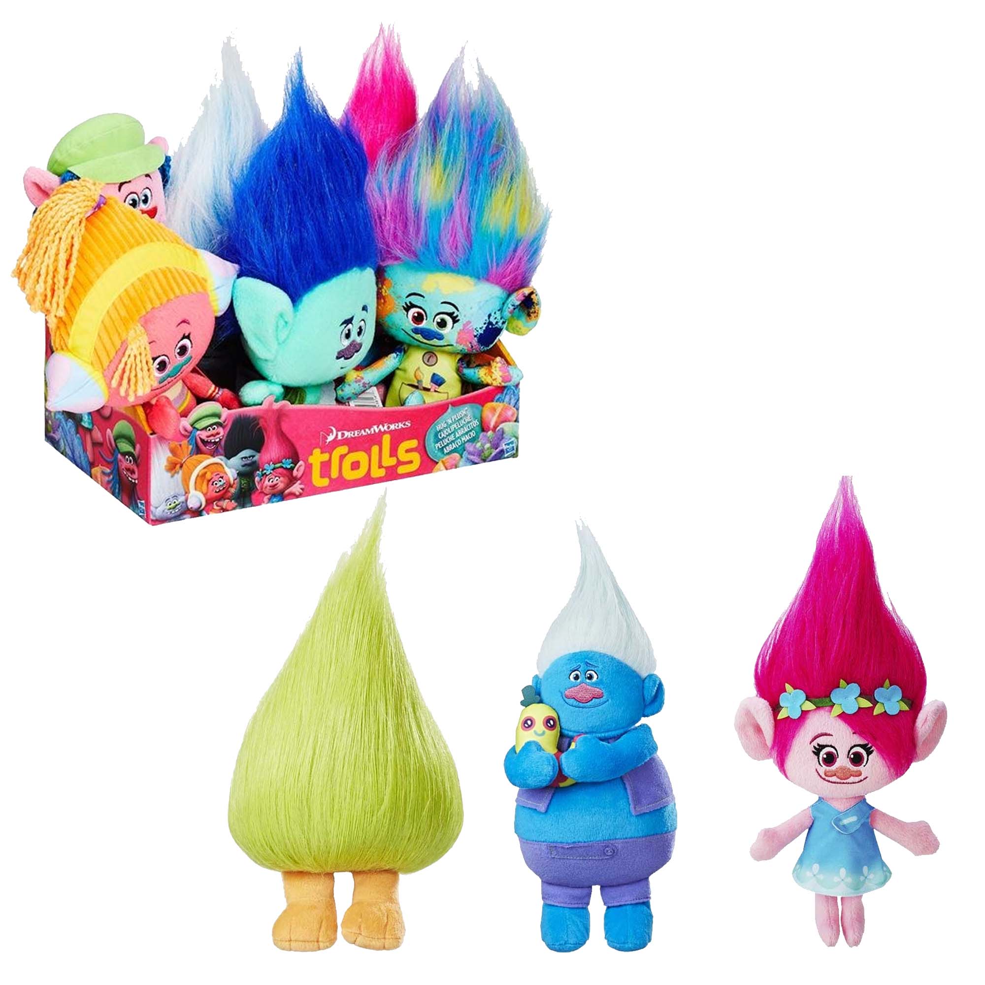 TROLLS CUDDLY TOYS DISP x6