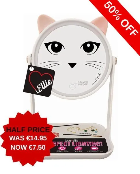 190819-8 LOVE + ELLIE KAT LIGHT UP MIRROR***SPECIAL 25