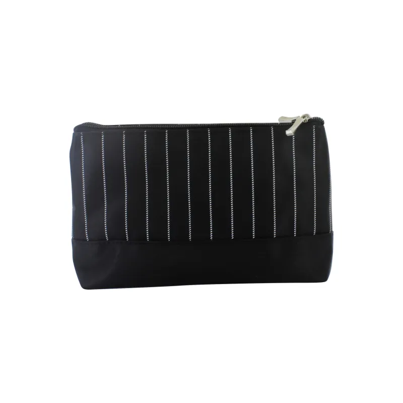 SMALL BLK STRIPE GENT TRAVEL BAG