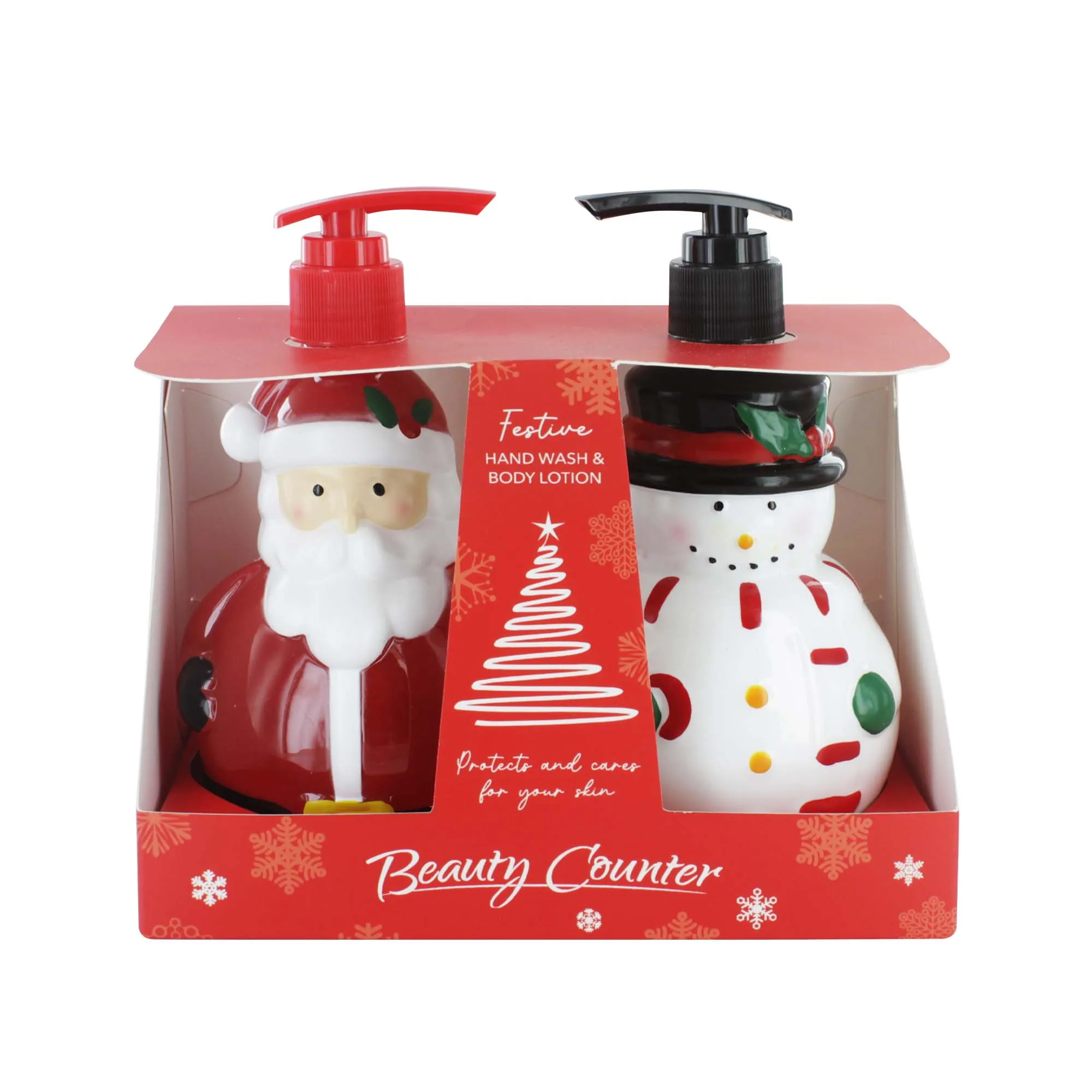 BEAUTY COUNTER SNOWMAN/SANTA HAND SOAPS/lotion 350ml x6