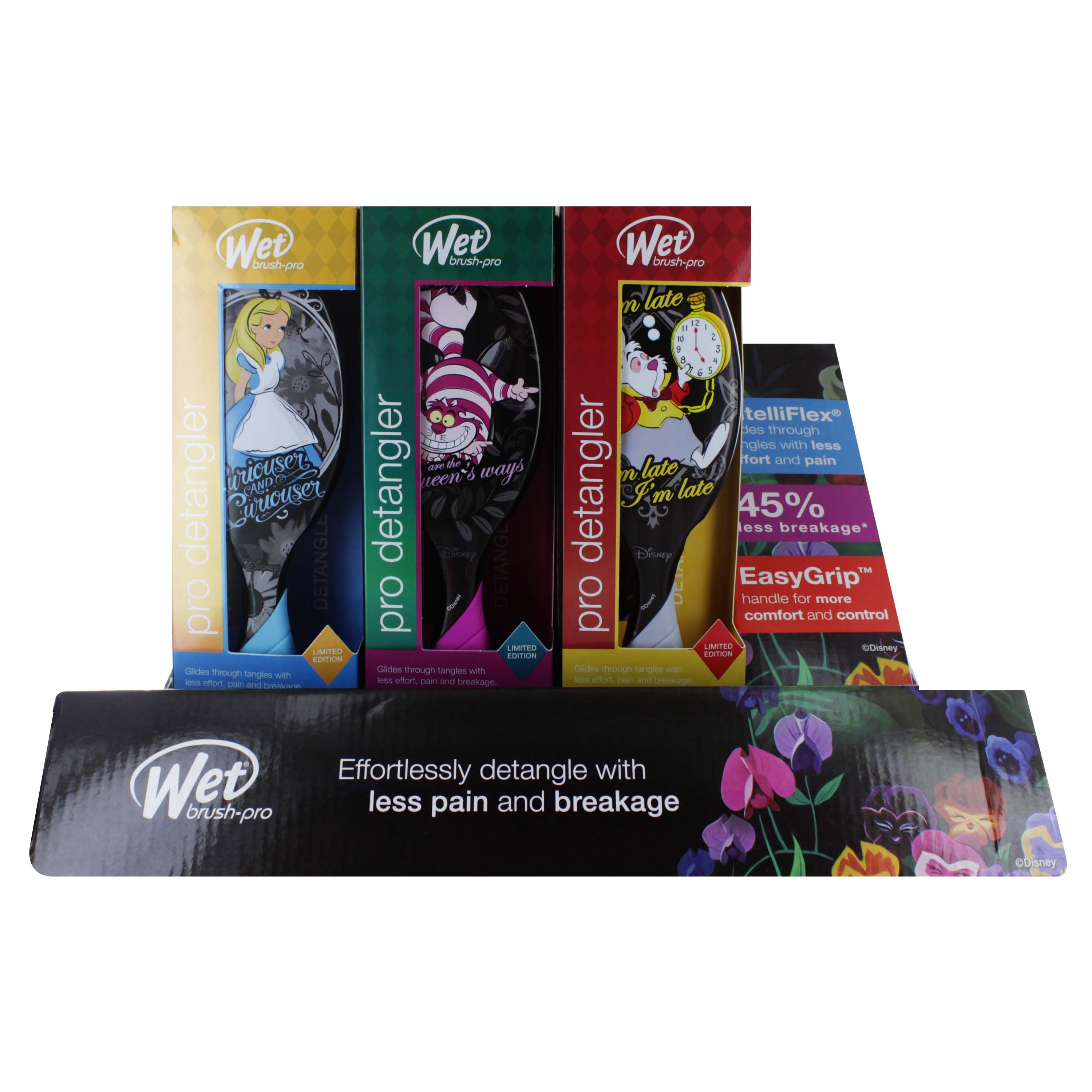 WET BRUSH ALICE IN WONDERLAND DETANGLER X 9