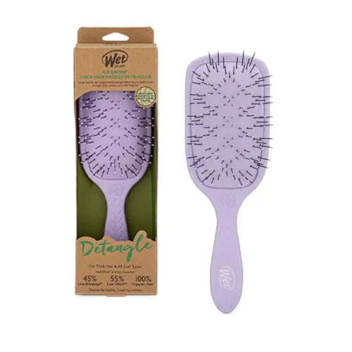 WET BRUSH GO GREEN PADDLE DETANGLER PURPLE