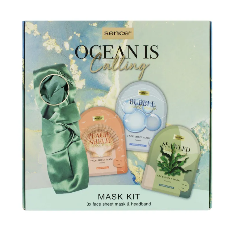 SENCE OCEAN IS CALLING FACE MASK & HEADBAND SET